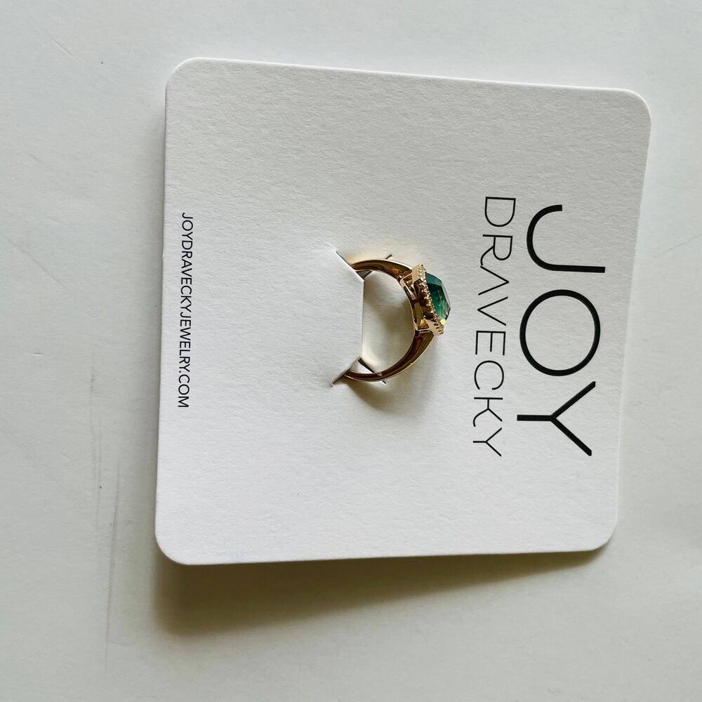 Joy Drasvecky Chloe Jade Gemstone Ring 6-8 - Picture 5 of 10